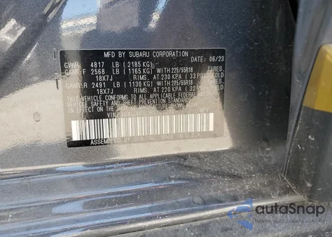 2024 Subaru Crosstrek Sport from USA, damaged, VIN 4S4GUHF63R3706304